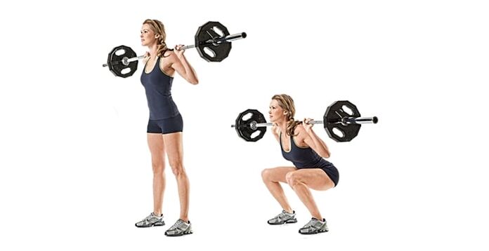 Squats dengan bar